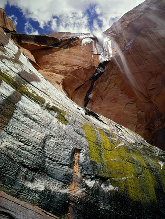 Waterfall In Echo Canyon, Zion National Park, Utah by Don Lowe Pricing Limited Edition Print image