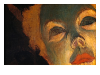 Detail Of Woman's Face From At The Moulin Rouge by Henri De Toulouse-Lautrec Pricing Limited Edition Print image