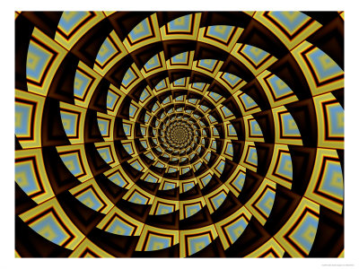 Abstract Circular Fractal Design by Albert Klein Pricing Limited Edition Print image