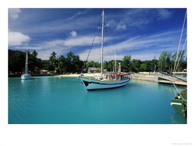 Harbour, Seychelles by Roger De La Harpe Pricing Limited Edition Print image