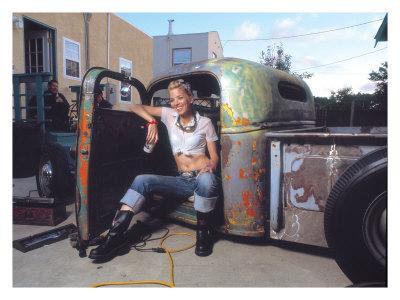 Pin-Up Girl: Pickup Garage by David Perry Pricing Limited Edition Print image