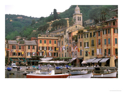Harbor Front, Portofino, Riviera Di Levante, Liguria, Italy by Walter Bibikow Pricing Limited Edition Print image