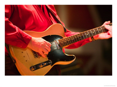 Swinging Guitar, Grand Ole Opry At Ryman Auditorium, Nashville, Tennessee, Usa by Walter Bibikow Pricing Limited Edition Print image