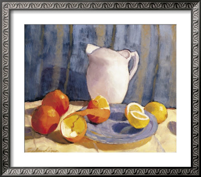 Pitcher With Tangelos And Lemons by Saladino Pricing Limited Edition Print image