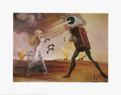 Burning Giraffes And Telefones by Salvador Dalí Pricing Limited Edition Print image