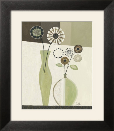 Green And White Flowers Ii by Cheryl Lee Pricing Limited Edition Print image