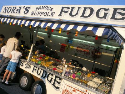Stall Selling Fudge, Aldeburgh, Suffolk, England, United Kingdom by Brigitte Bott Pricing Limited Edition Print image