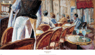Cafe Terrace by Adolf Llovera Pricing Limited Edition Print image
