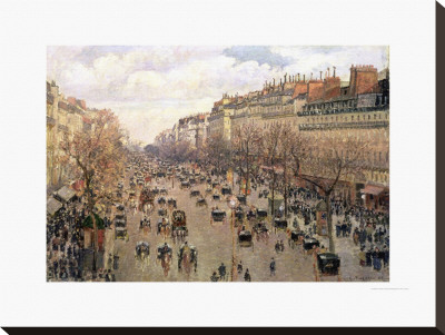 Boulevard Montmartre, Afternoon Sun, 1897 by Camille Pissarro Pricing Limited Edition Print image