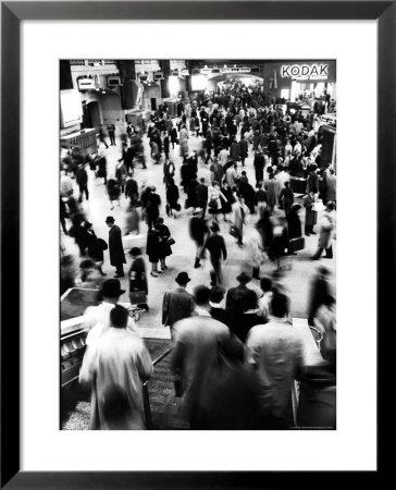 Commuters Catching Trains At Evening Rush Hour In Grand Central Station by Alfred Eisenstaedt Pricing Limited Edition Print image