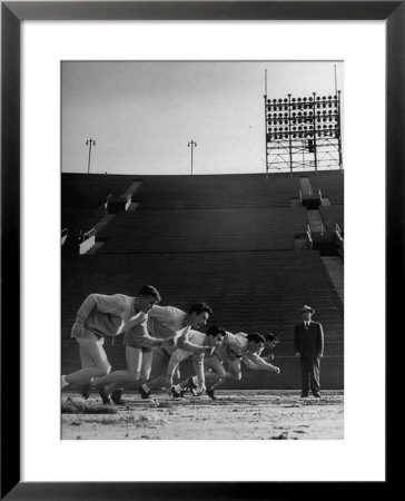 Coach Jess Hill, Leading The Track Team's Practice by John Florea Pricing Limited Edition Print image