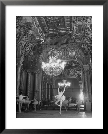 Ballet Dancers Rehearsing At The Opera by Walter Sanders Pricing Limited Edition Print image