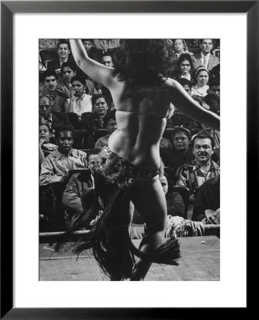 Lady Dancing A Tahitian Dance In Manhattan Night Club by Yale Joel Pricing Limited Edition Print image