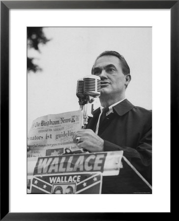 Gov. George C. Wallace Of Alabama Campaigning On Behalf Of His Wife For Governor by Lynn Pelham Pricing Limited Edition Print image