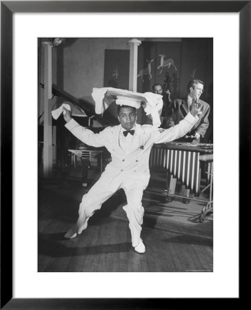Waiter Dancing With A Tray On His Head by Wallace Kirkland Pricing Limited Edition Print image