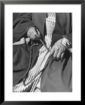 Moslem Sheikh Holding Amber Beads by John Phillips Pricing Limited Edition Print image