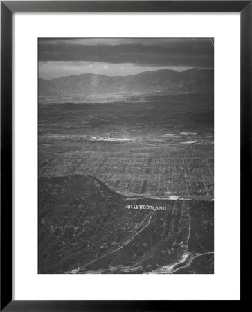 San Fernando Valley Seen From Point Over Hollywood. Building Atop Mountain Is Don Lee Tv Station by Loomis Dean Pricing Limited Edition Print image