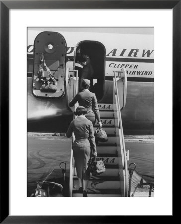 Stewardesses Arriving For Flight by Peter Stackpole Pricing Limited Edition Print image