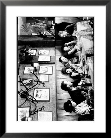 Patrons At A Prohibition Protected Speakeasy Popular For Drinking Aviators by Margaret Bourke-White Pricing Limited Edition Print image