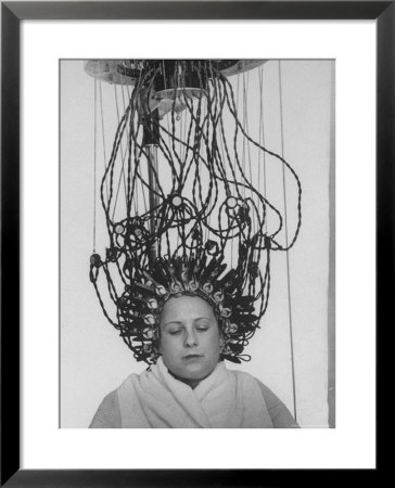 Woman At Hairdressing Salon Getting A Permanent Wave by Alfred Eisenstaedt Pricing Limited Edition Print image