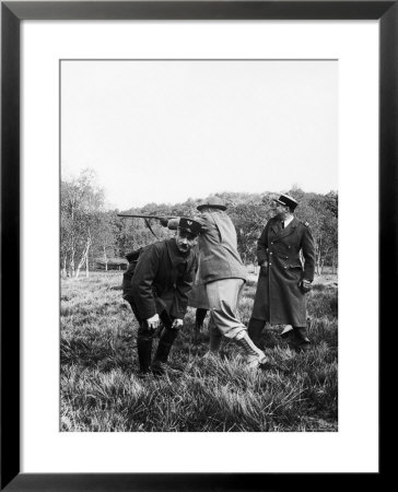 Vincent Auriol, Blasting Away At Pheasants by Dmitri Kessel Pricing Limited Edition Print image