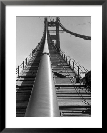 Enormous Cables That Supports A 6-Lane Highway, During Construction Of Golden Gate Bridge by Peter Stackpole Pricing Limited Edition Print image