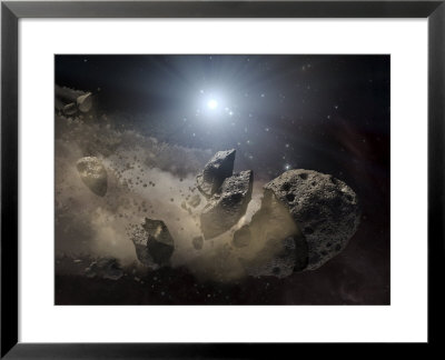White Dwarf Star Surrounded By A Disintegrating Asteroid by Stocktrek Images Pricing Limited Edition Print image