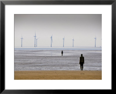 Anthony Gormleys Another Place, Crosby Beach, Merseyside, England, Uk by Alan Copson Pricing Limited Edition Print image