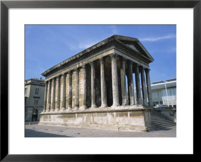 Maison Carree Temple In The Town Of Nimes, In Languedoc Roussillon, France, Europe by Rainford Roy Pricing Limited Edition Print image