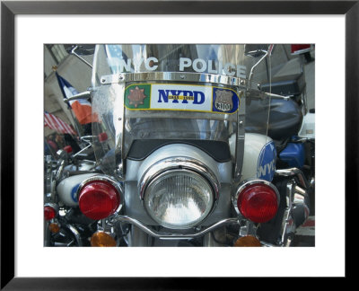 Police Harley Davidson Motorbike, New York City, New York, United States Of America, North America by Merten Hans Peter Pricing Limited Edition Print image