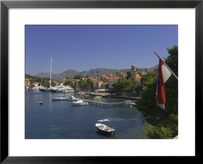 Luxury Yachts Moored At Cavtat, Dalmatia, Croatia by Graham Lawrence Pricing Limited Edition Print image