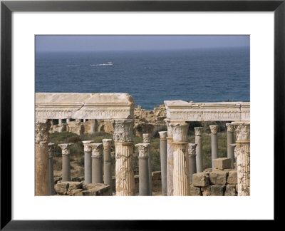 Theatre, Leptis Magna, Unesco World Heritage Site, Tripolitania, Libya, North Africa, Africa by Nico Tondini Pricing Limited Edition Print image