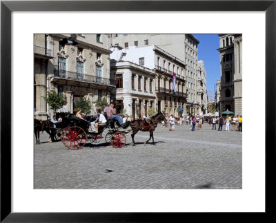 Street Scene With Horse And Carriage, Havana, Cuba, West Indies, Central America by R H Productions Pricing Limited Edition Print image
