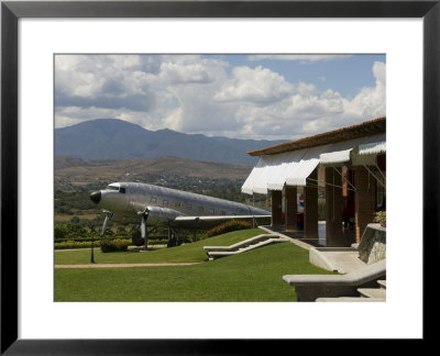 Restaurant With Old Dc3 In The Garden, Oaxaca, Mexico, North America by R H Productions Pricing Limited Edition Print image