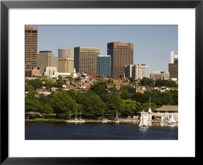 Beacon Hill And City Skyline Across The Charles River, Boston, Massachusetts, Usa by Amanda Hall Pricing Limited Edition Print image