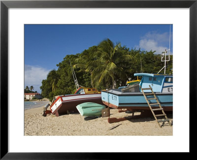Fishing Boats, Port St. Charles, Speightstown, Barbados, West Indies, Caribbean, Central America by Richard Cummins Pricing Limited Edition Print image