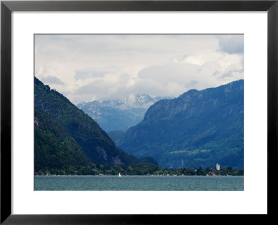 Approaching Interlaken Via Rail From Zurich, Switzerland by Robert Eighmie Pricing Limited Edition Print image