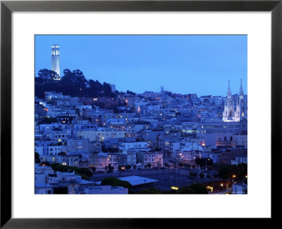 Telegraph Hill And North Beach, Coit Tower, San Francisco, California, Usa by Walter Bibikow Pricing Limited Edition Print image