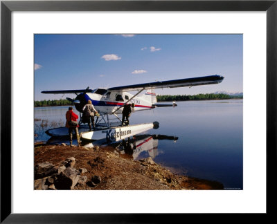 People Boarding A Seaplane For A Flyfishing Trip, Anchorage, Alaska by Lee Foster Pricing Limited Edition Print image