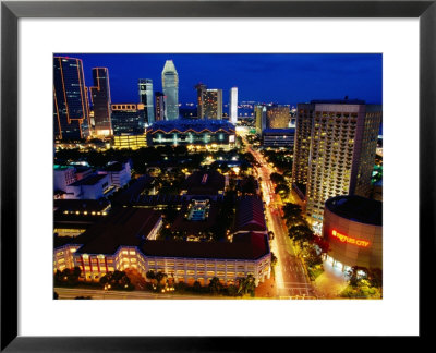 Skyline At Night, Singapore by Alain Evrard Pricing Limited Edition Print image