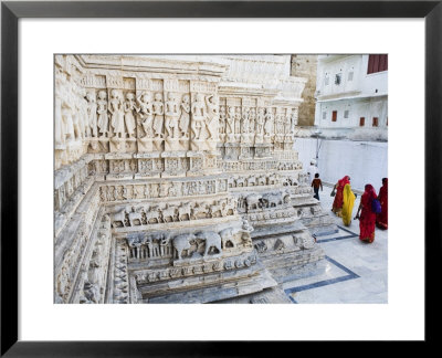 Intricately Carved Marble Walls Of Jagdish Jain Temple by Orien Harvey Pricing Limited Edition Print image