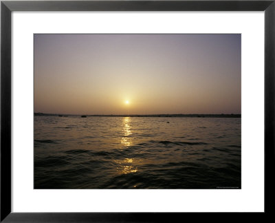 Peaceful Scene Of The Holy Ganges River Aka The Ganga River At Dawn by Jason Edwards Pricing Limited Edition Print image
