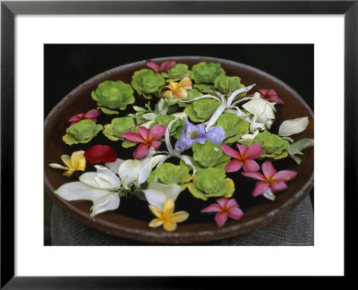 Flower Blossoms Arranged In A Bowl Of Water by Jodi Cobb Pricing Limited Edition Print image