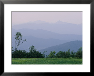 Sunset On The Mountains Looking West From The Blue Ridge Parkway by Rich Reid Pricing Limited Edition Print image