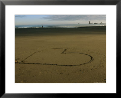 Heart Drawn In The Sand On A Beach by Melissa Farlow Pricing Limited Edition Print image