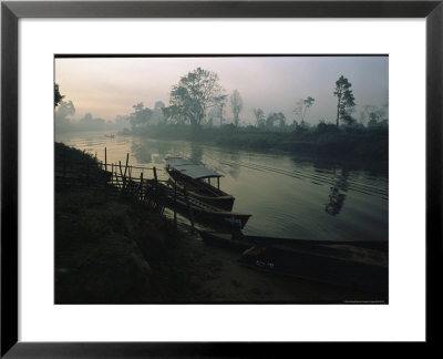 Mist Blankets A River In Shingbwiyang Along The Wwii-Era Burma Road by Maria Stenzel Pricing Limited Edition Print image