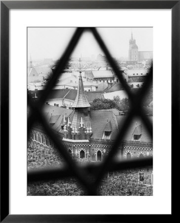 Old Town From Window Of Wavel Cathedral, Krakow, Poland by Walter Bibikow Pricing Limited Edition Print image