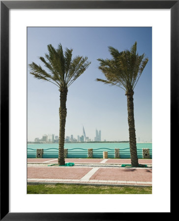 Manama Skyline From Muharraq, Manama, Bahrain by Walter Bibikow Pricing Limited Edition Print image