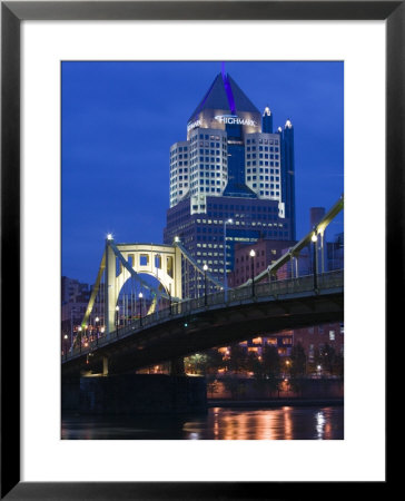 Downtown View From Allegheny Landing By 6Th Street Bridge, Pittsburgh, Pennsylvania by Walter Bibikow Pricing Limited Edition Print image