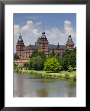 Schloss Johannisburg Castle And Main River, Aschaffenburg, Bavaria, Germany by Walter Bibikow Pricing Limited Edition Print image